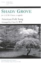 Shady Grove SATB choral sheet music cover